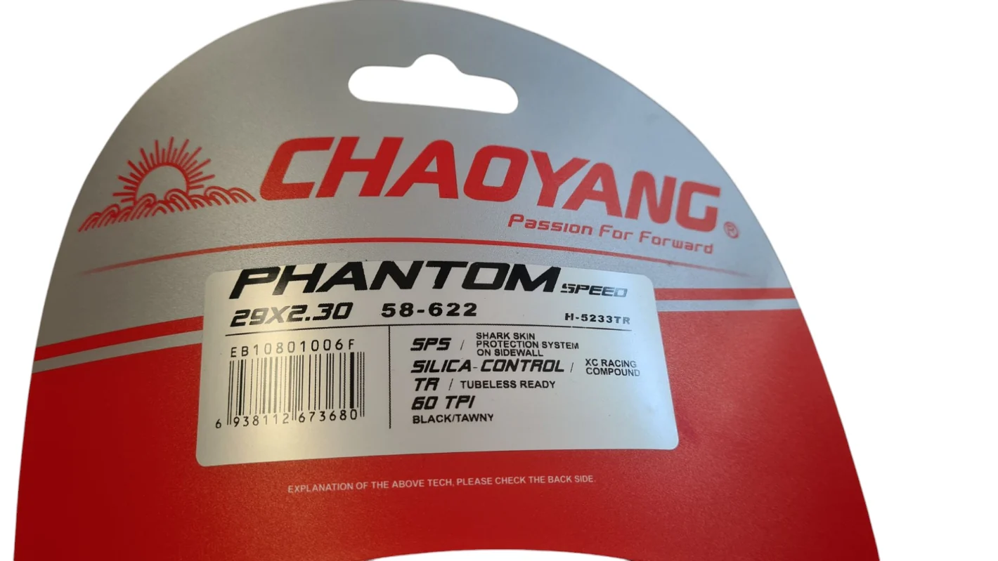 2 Stk 29X2.30 Chaoyang Phantom Speed MTB Reifen Tubeless Ready 58-622 Faltreifen Black/Tan - Image 3