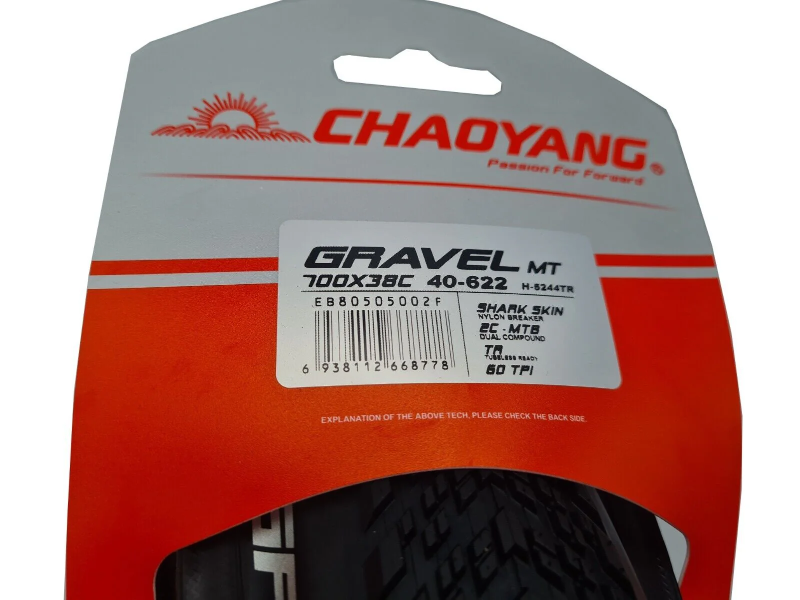 2 Stk. Chaoyang Gravel MT Reifen Tubeless Ready 700x38C 60 TPI Pannenschutz TOP - Image 5