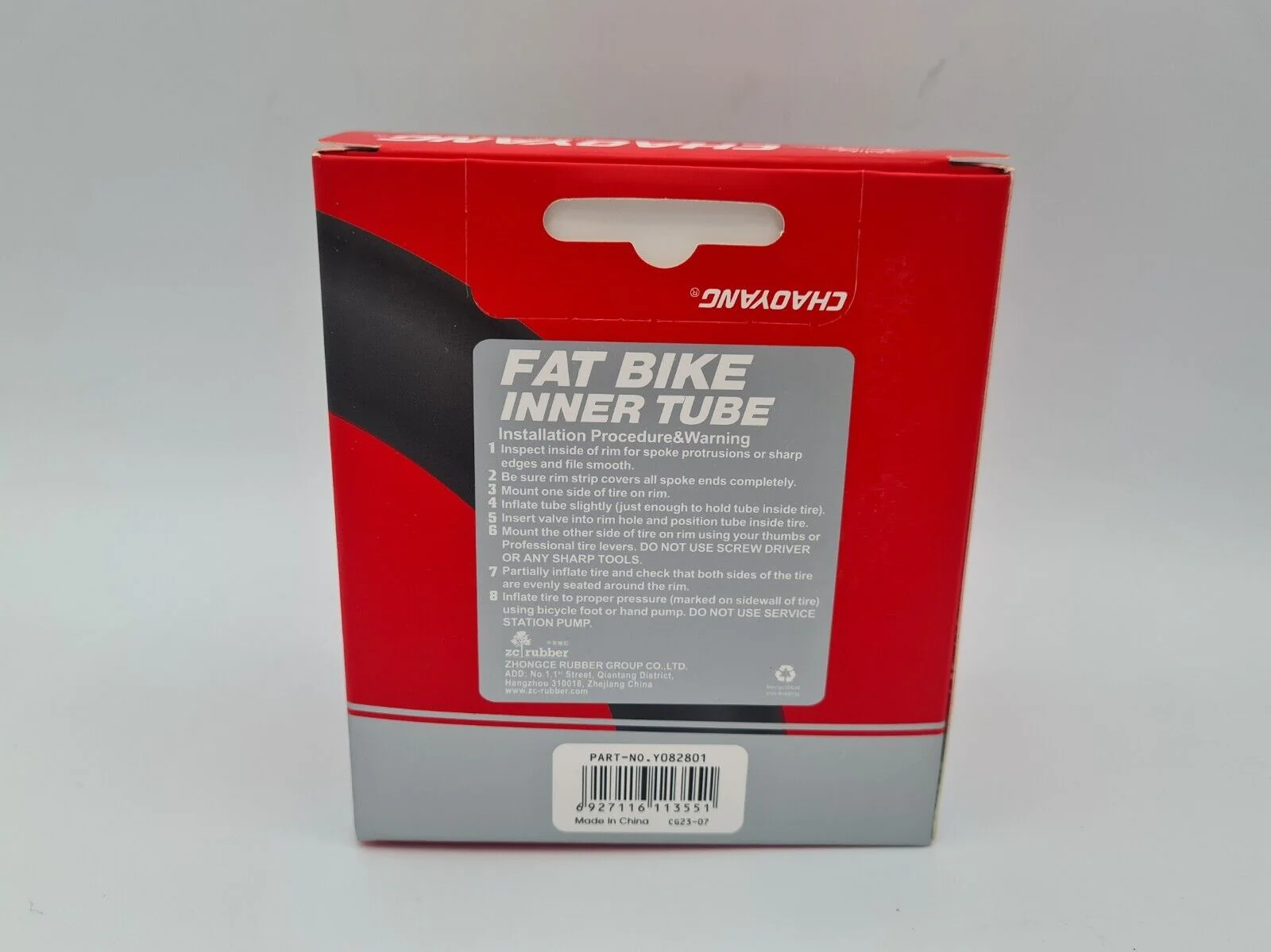 26 Zoll Fatbike Chaoyang Schlauch Fat Bike 26x4.0/4.90 100/120-559 AV Ventil TOP - Image 3