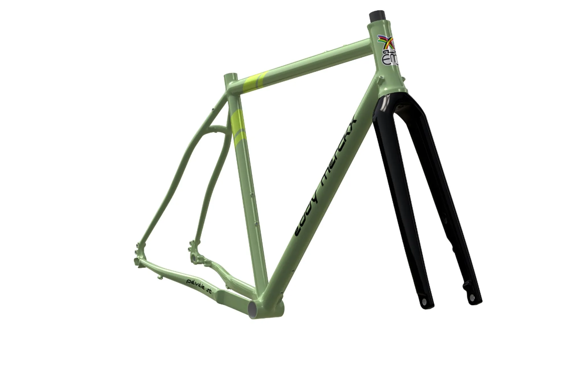 Eddy Merckx Pévèle ST Gravel Stahl Rahmenset Carbon Gabel Allroad