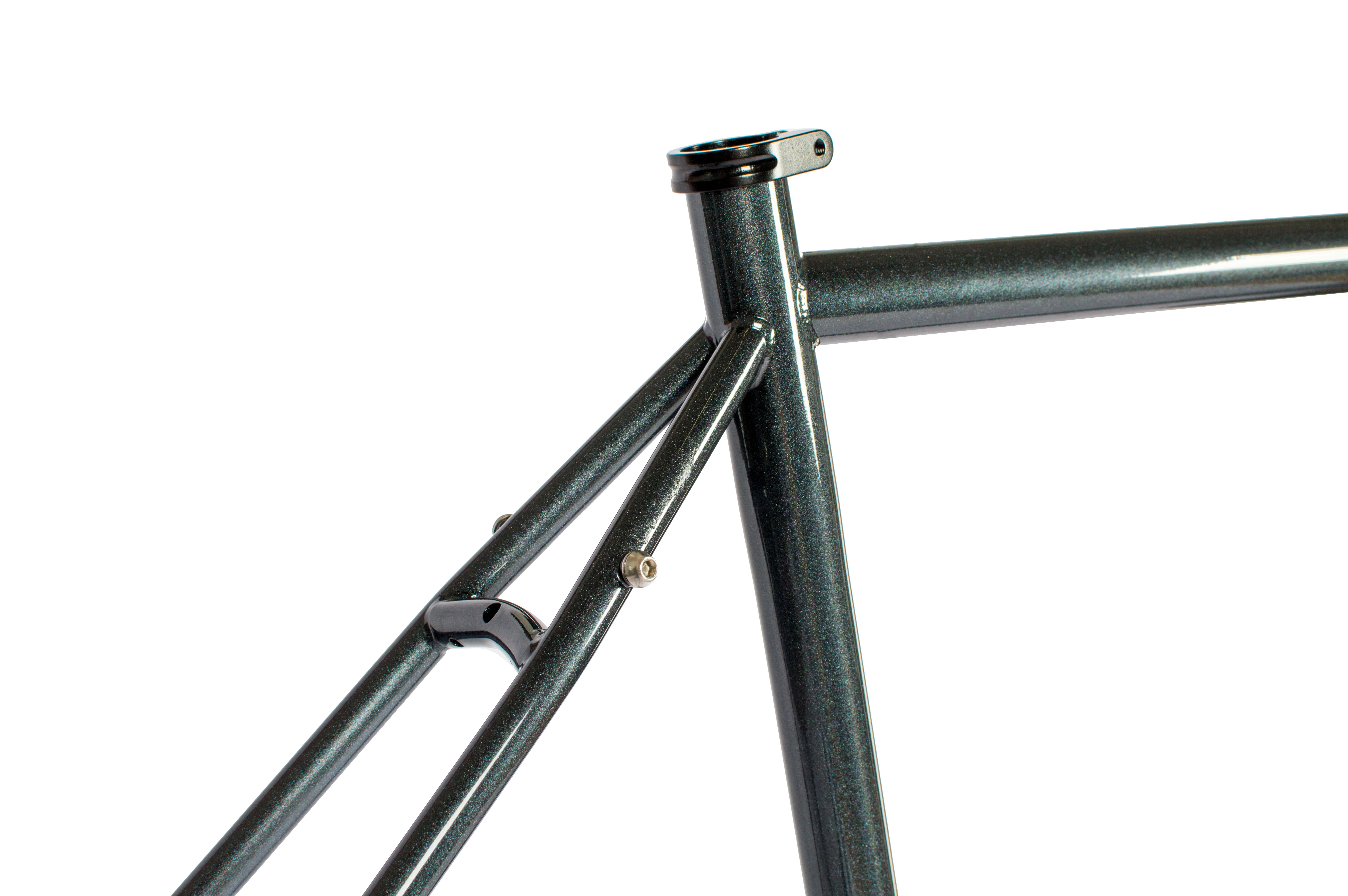 Just Bikes JB02 Gravel Rahmenset Stahl Rahmen Stahl Gabel PM QR Dark Grey Shiny ohne Aufkleber - Image 3