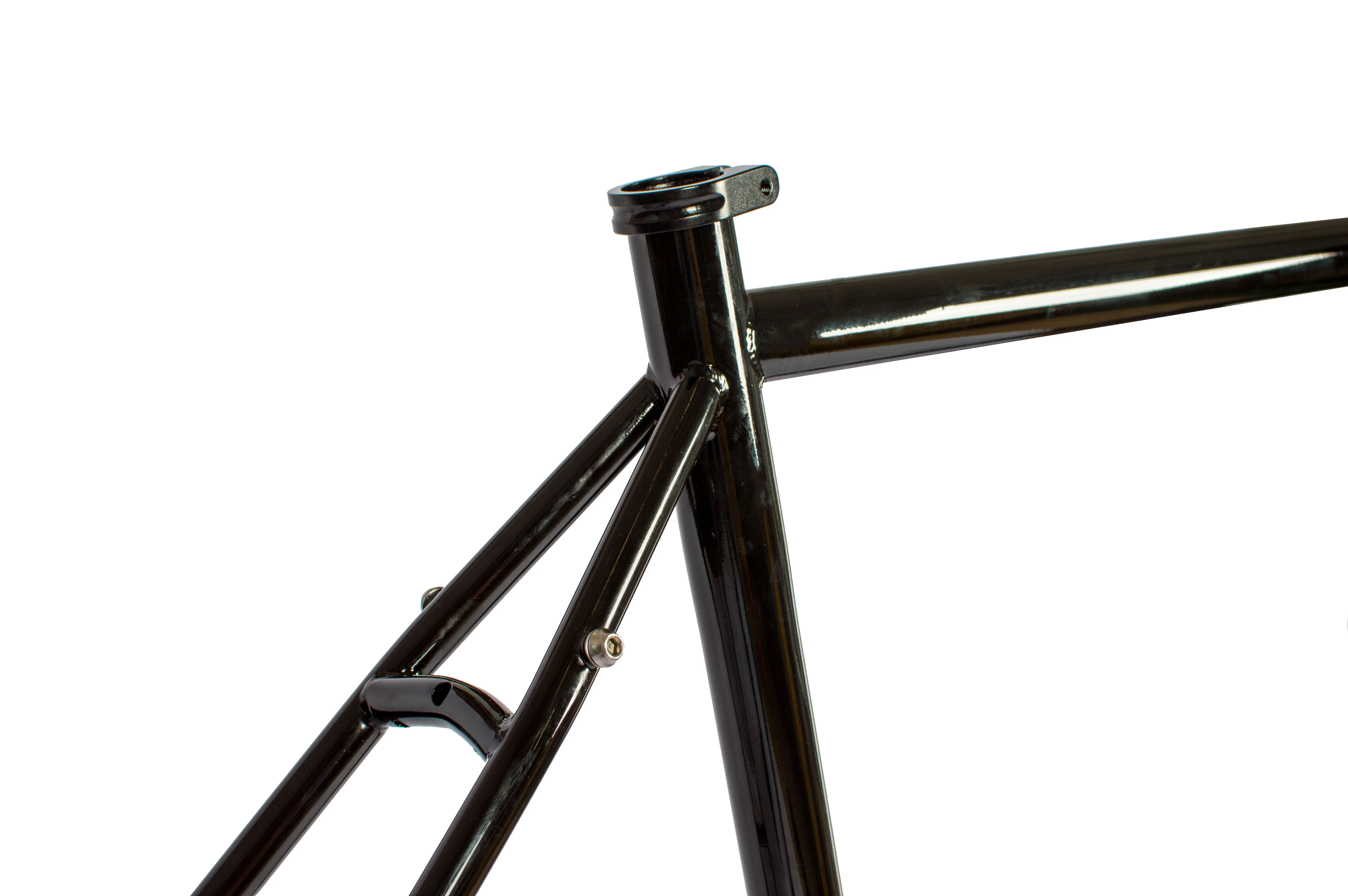 Just Bikes JB06 Gravel Stahl Rahmenset Stahl Gabel 12 Achsen Flat Mount CrMo Schwarz Glossy ohne Aufkleber - Image 4