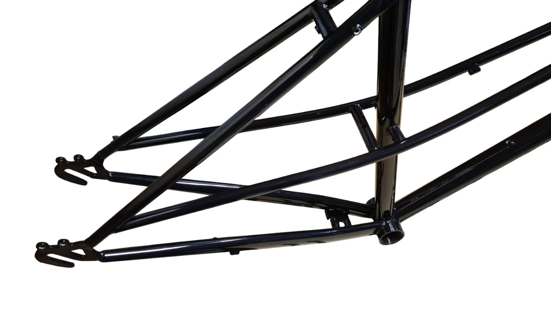 Just Bikes JB07 Mixte Stahl Rahmenset Schwarz Glossy Retro City Allrounder - Image 6