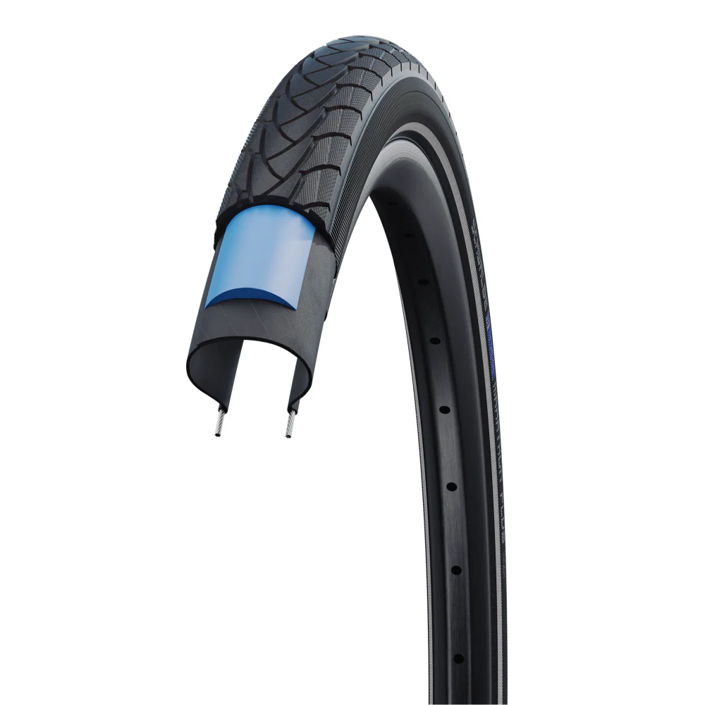 Schwalbe Marathon Plus Drahtreifen 28x1.75 47-622 Reflexstreifen unplattbar