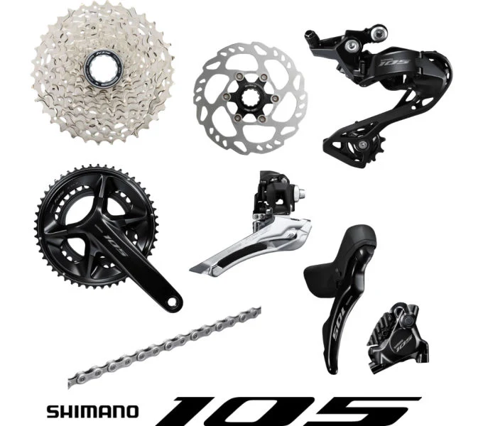 Shimano Komplettgruppe SHIMANO 105 R7100 12-fach Rennrad