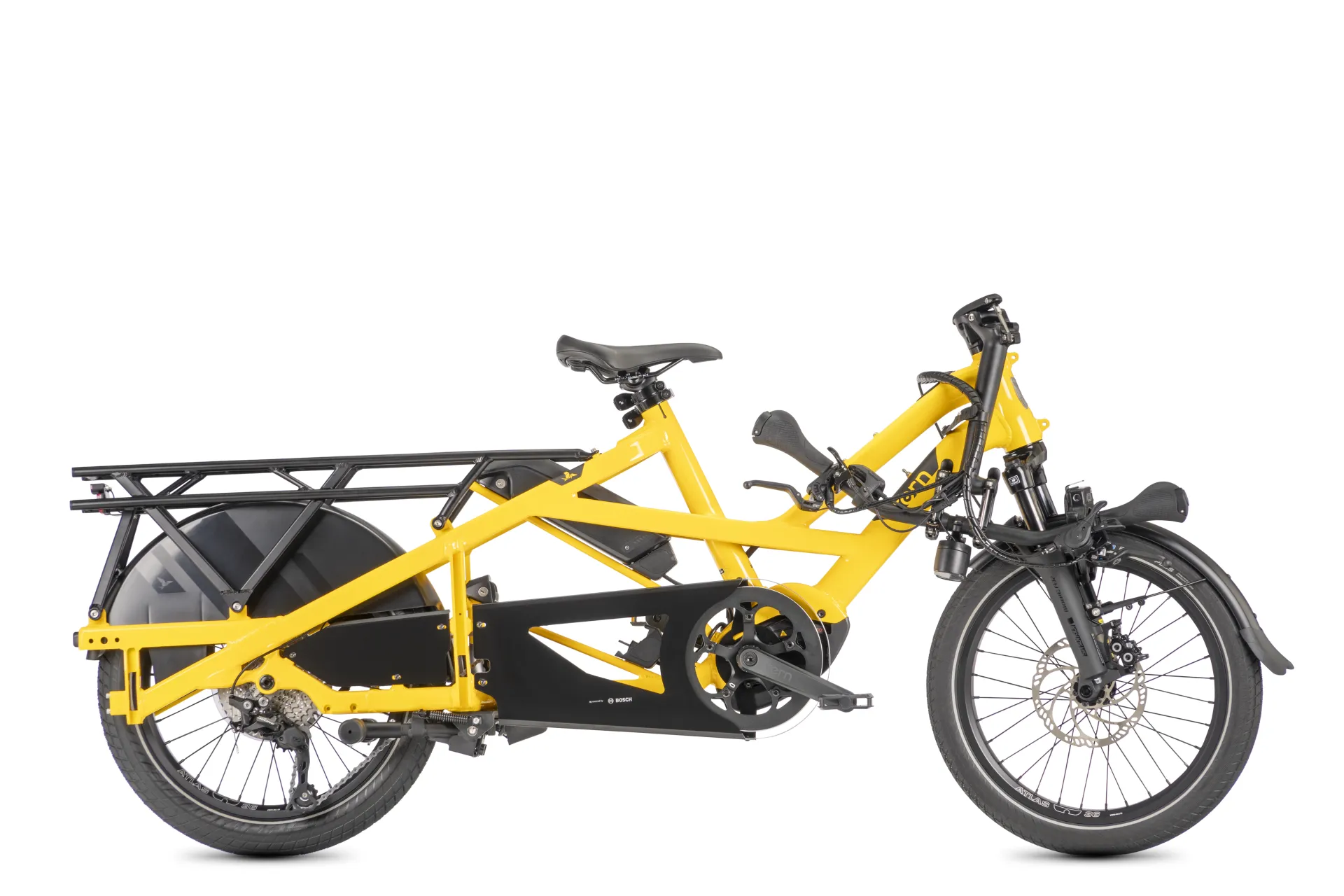 TERN Elektro-Lastenrad Longtail GSD P10 Gen.3 BOSCH Cargoline 500Wh School Bus Yellow - Image 2